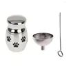 Hanger kettingen patroon mini crematie urns pot hangake sieraden - urn memorial charmes trechter voor huisdier ashouder