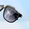 men vintage sunglasses 0937 square plate metal combination board strong euro size UV400 lens with box3081466