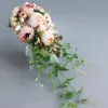 Bouquet de fleurs artificielles de mariage, décoration de fond polyvalente pour accessoires graphiques, saint-valentin, fiançailles, demoiselle d'honneur