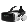 VR-glasögon G04BS trådlösa VR-glasögon 3D Virtual Reality Box Google Cardboard Stereo Mic Headset Helmet för 4.7-7.2 "SmartPhoneJoystick 231123