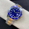 Relógio automático caro masculino de 2 cores 41 mm 126613 data azul preto mostrador 904L aço 18k ouro cerâmica pulseira de dois tons VSf luminoso Cal.3235 movimento relógios esportivos