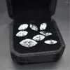 Loose Gemstones Grade Cubic Zirconia Marquise Cut Gemstone Faceted Transparent White CZ021