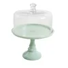 Bakeware Tools The Pioneer Woman Timeless Beauty 10-Inch Cake Stand With Glass Cover Mint Green