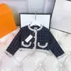 Nouveau bébé filles vêtements designer enfants robe ensemble deux pièces survêtements veste ch..el marque logo automne pull enfants vêtements enfant M produits