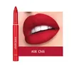 Lip Gloss 12 Colors Not Easy To Fade Touching Cup Lipstick Pen Matte Lipliner Dual-use