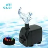 LED-elektrische Mini-Wasserpumpe mit bunten Lichtern, geräuscharmer Außenbrunnen, verstellbare Wasserpumpe, Heimdekoration, Brunnenpumpe, Rhivn