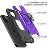 Rugged Armor Case na iPhone 14 13 Pro Max 12 Mini 11 XS XR Samsung S23 Ultra A32 A14 Kickstaint Cell Cover Izeso