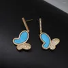 Dangle Earrings Fashion Set Women's Set for Women 2023 Boho الهندسة الفراشة تاسل المجوهرات الشرير