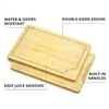 3pcs/set, Chopping Board, Wooden Cutting Board, Cheese Charcuterie Board,Charcuterie Board For Meat, Bread, Vegetables And Fruits, Cutting Board With Juice Grooves