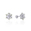 Stud Earrings Snowflake Zircon Style Fashion Autumn Jewerly For Women 2023 Gift In 925 Sterling Silver Super Deals