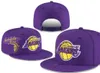 Los angeles''lakers''ball caps 2023-24 unisex mode bomull baseball cap snapback hatt män kvinnor sol hat broderi vår sommar mössa grossist a8