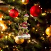 Groothandel Kerst Elf Pop Groen Haar Monster Poppen Kerstboom Hanger 2023 Voor Thuis Nieuwjaar Decor