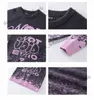 Y2k Harajuku Knitwears for Men Autumn/Winter Creative Pattern Gradient Jacquard Letter Oversize Knitwear Fashion Sweater Women