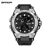 Sanda 739 herrklockor Top Brand Luxury Sport Men Waterproof S Shock Man Clock Relogio Masculino 2021 Digital Sports Watch