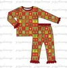 Pyjama's Kerstpyjama's Baby Meisjes Jongens Rood en groen bijpassend diamantruitpatroon huisverbeteringsset kinderkleding broers en zussen 231113