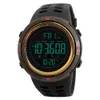 Fashion Countdown Men's Waterproof LED Digital Watch Reloj Skmei Chronograph Watch With 50 Dive Function