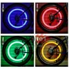 LED Flash Pneu Lumière MOTO Vélos Roue Valve Cap Lumières Voiture Moto Vélo Roues Pneus Lampe De Poche Auto Air Rayons Lampe Bleu Vert Rouge Jaune Multicolore 5 Couleurs