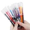 Canetas esferográficas 12pcs Gel Pen Set School Office Adulto Coloring Book Journals Desenho Doodling Art Markers Straight Liquid Rollerball 040300 231113