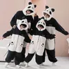 Family Matching Outfits ParentChild Outfit Pijamas Jumpsuits Winter Thicken Pajamas Hoodies Soft Warm Kawaii Sleepwear Cartoon Bear Women Men y231113