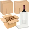 Boîtes d'expédition Kit de séparateurs de verre, emballage d'assiettes pour verres à vin Boîte mobile Séparateur de carton fourni