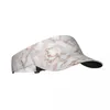 Berets różowy złoty marmur Summer Air Sun Hat Visor UV Ochrona UV Top pusty sport