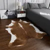 Carpets NOAHAS Cow Rug Cowhide Carpet Cow Print Rug for Bedroom Living Room Cute Animal Printed Carpet Faux Cowhide Rugs for Home Decor W0413