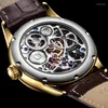 Armbanduhren AESOP Flying Tourbillon Mechanical Watches Male Rotary Skeleton Watch For Men Clocks Show Relogio Masculino