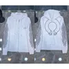 Sudaderas con capucha para hombre Sudaderas 2024 Moda de lujo para hombre Ch Diseñador Herradura Sánscrito Cruz Impresión con capucha Suéter de calidad