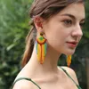 Dangle Earrings Handmade Seed Beads Tassel Pendant Drop For Women Selling Manufacturer Drops