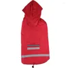 Vêtements pour chiens grand imperméable imperméable Golden Retriever Husky grand manteau de pluie à capuche pour animaux de compagnie à deux pattes vêtements pour chiens