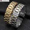 Andere mode -accessoires Watch Band Roestvrijstalen band Watch Riem metal polsbandje 14 mm 17 mm 18 mm 19 mm 20 mm 21 mm 22 mm 22 mm 26 mm grootte breedte J230413