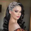 Headbands YouLaPan Fashion Woman Head Piece Crystal Bridal Headpiece Wedding Hair Accessories Jewelry Rhinestone Bridal Headwear HP188 231102