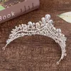 Hair Clips Luxury Shiny Rhinestone Crystal Tiaras Bridal Crown Headband Women Floral Wedding Accessories Bride Fashion Jewelry