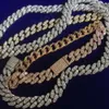 Style Bling Fullt Iced Out VVS Moissanite Hip Hop Jewelry Cuban Necklace 6mm 925 Sterling Silver Link Chain Armband