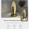 Tafellampen acryl kristallen ronde bureaulamp romantische atmosfeer bedmoisje draadloos dimbare draagbare aanraakbediening nachtlichten