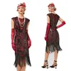 Vestidos casuais tamanho xsxxxxl moda feminina 1920s flapper vestido vintage grande gatsby charleston tamulos de lantel