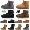 Designer Classic Ultra Mini UG Boots Womens Snow Boot Platform Kort män Fur Sheepskin Sand Mustard Seed Beige Australian Uge Winter Ankel Booties