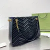 Designer Tote Handbags Shoulder Bag Purses Black Genuine Leather Large Women office bags white high quality luxury wallet