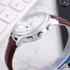 Longin Wristwatches for Men 2023 New Mens 시계 40mm 6 개의 바늘 자동 기계식 시계 최고 럭셔리 브랜드 스트랩 달달 위상 남성 패션 Montre de Luxe