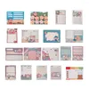 Cartoon Girl Background Decoration Papel Multiplouse Note