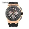 Ap Swiss Luxury Watch Epic Мужские часы Royal Oak Offshore Series 26420ro Новое керамическое кольцо из розового золота с хронографом Мужская мода Спортивные механические часы для отдыха 3deg