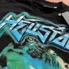 Hellstar Future Manga Curta American High Street Boy Óculos Alien Manga Curta Camiseta Unissex Algodão Tops Homens Vintage Camisetas Verão Solto Tee Rock SMLXL