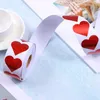 500pcs Roll 1inch Red Color Heart Shape Adhesive Stickers Bag Box Baking Shop Label Envelope Office Christmas Festival Valentine's Day Supplies