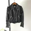 Damesleer Faux Shinny PU Jackets vrouwen lange mouw jas jas dames kleding vrouwelijke mode rits ritsje motorfiets basic uit het deler