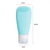 Bottiglie di stoccaggio gel doccia shampoo portatile mano lavabile a bottiglia silicone tubo sub-bottling contenitore vuoto per 90 ml