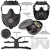 Casquettes de cyclisme Masques Masque de protection respiratoire tactique masque à gaz complet pour Airsoft tir chasse équitation en plein air CS jeu Cosplay Protection 231108