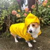 Dog Apparel Pet Dog Raincoat Poodle Bichon Schnauzer Welsh Corgi Clothes Shiba Inu Samoyed Dog Clothing Waterproof Coat Jacket Outfit 231110