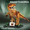 Diecast Model Forange Building Block Giant Beast Dragon Animal Fc6255 Decoration Dinosaur Puzzle Assembly Boy Toys 231110