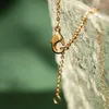 Catene Anti-allergia Francia Placcato oro Non sbiadire Bagno Dormire Collana di buona consistenza.