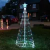 Kerstversiering USEUUKAU Plug Geanimeerde Lichtshow Kegel Kerstboom LED Tuinverlichting LED Lichtslingers Waterdicht IP44 voor Kerstmis ZZ